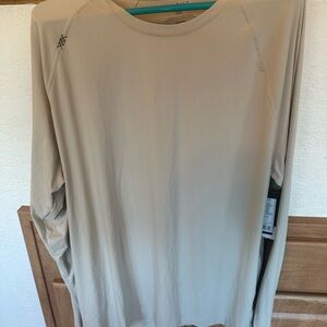 Men's Rhone Beige Long Sleeve Shirt